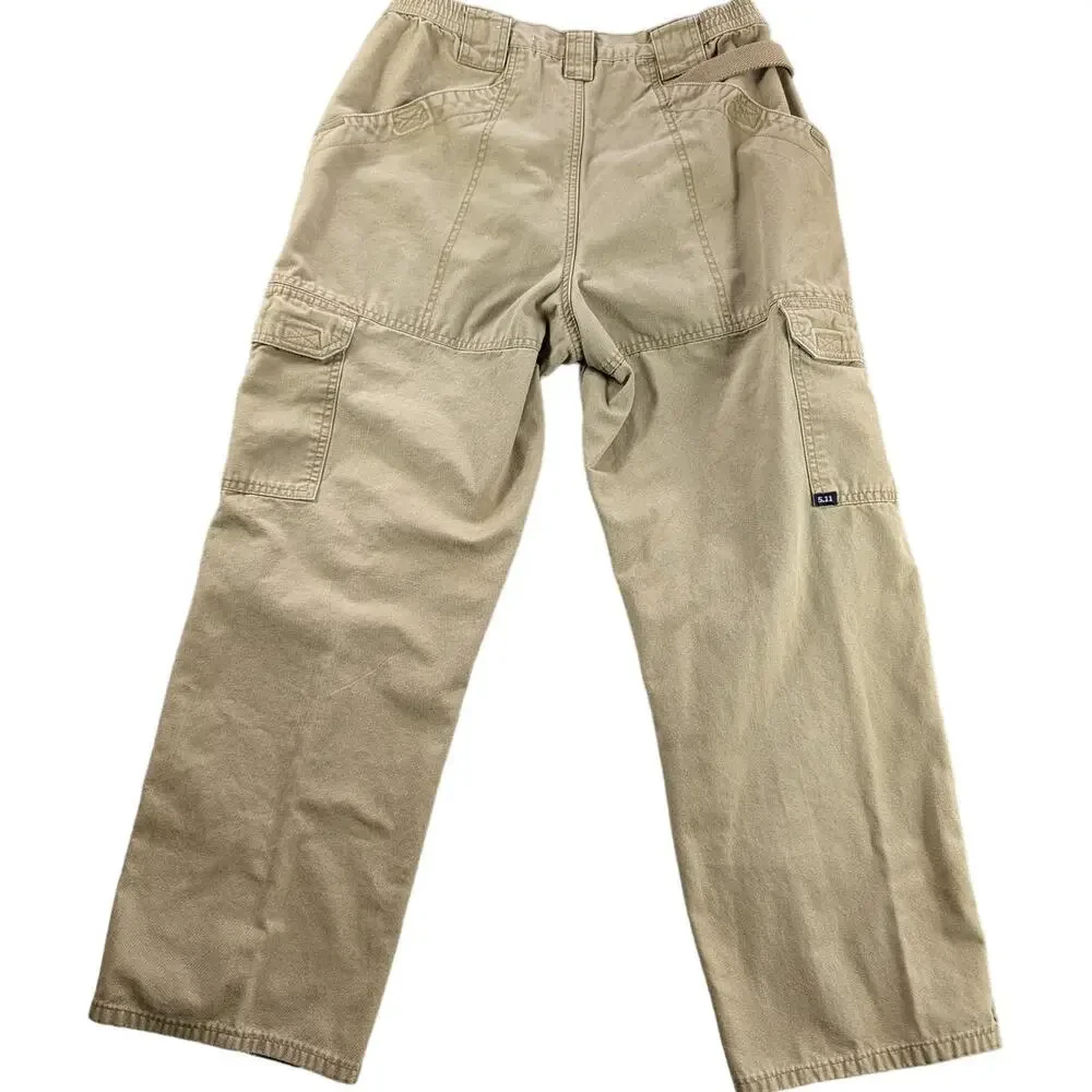 5.11 Tactical Series Cargo Pants Mens 30 x 34 Work Khaki Outdoors Utility READ